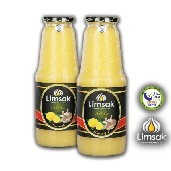 Limon Sarımsak Kürü 2lt Cam Şişe
