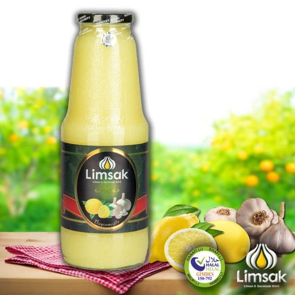 Limon Sarımsak Kürü 1lt Cam Şişe