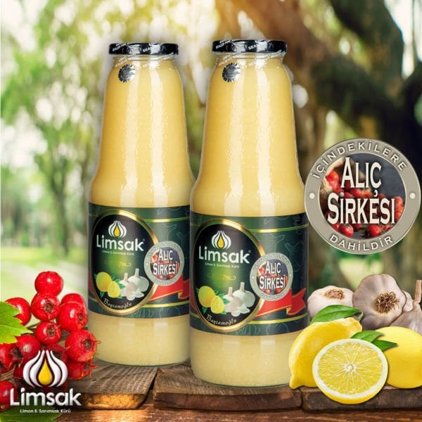 Alıç Sirke Limon Sarımsak Kürü 2lt Cam Şişe