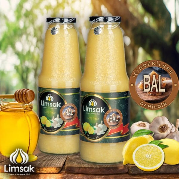 Ballı Limon Sarımsak Kürü 2lt Cam Şişe