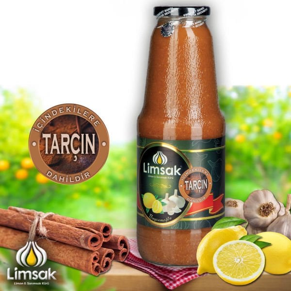 Tarçın Limon Sarımsak Kürü 1lt Cam Şişe