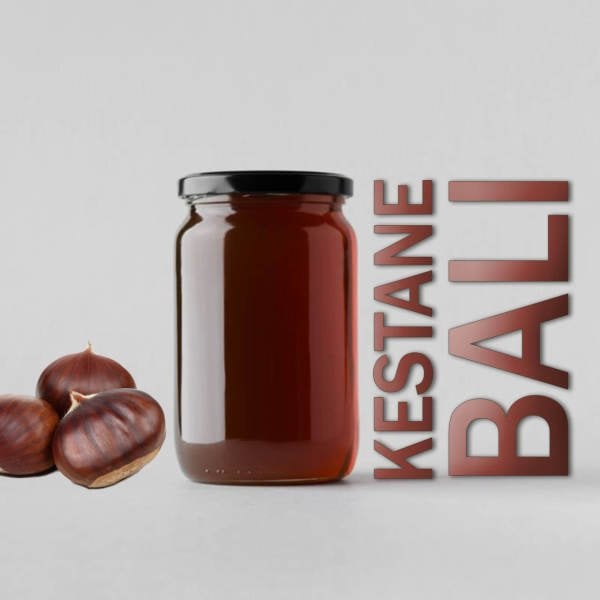 Kestane Balı 1000gr Cam Kavanoz