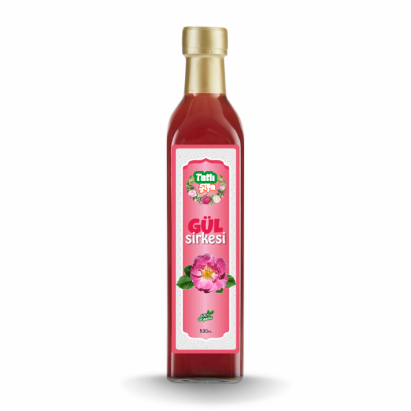 Gül Sirkesi 500ml Cam Şişe